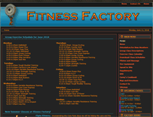 Tablet Screenshot of fitnessfactorygym.net